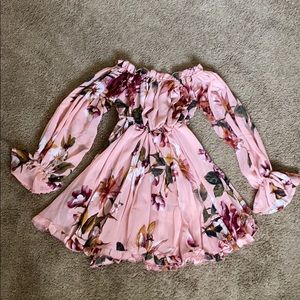 Off the shoulder Floral Dress